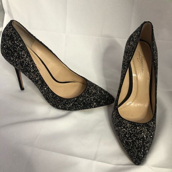 VINCE CAMUTO Olson Crystal Glitter Embellished Pointed Toe Stiletto Pump - Picture 6 of 15